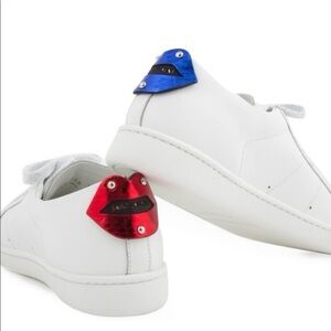 Saint Laurent Metallic Lips Patch court classic  Sneakers size 36​​​